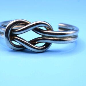 Tiffany & Co Double Knot Cuff Bangle Bracelet Italy Vintage, Rare